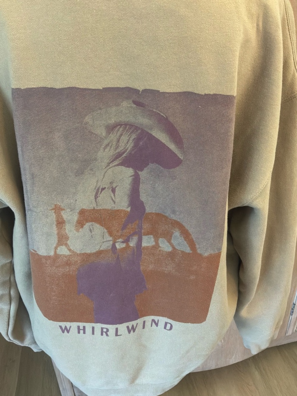 Lainey Wilson Whirlwind Bell Bottom Country Tan Hoodie Large - Picture 15 of 16